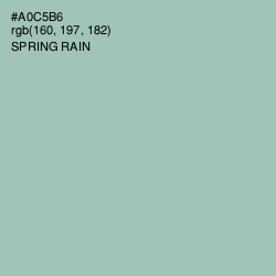 #A0C5B6 - Spring Rain Color Image