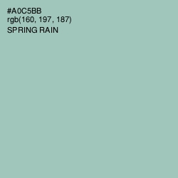 #A0C5BB - Spring Rain Color Image