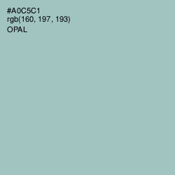 #A0C5C1 - Opal Color Image