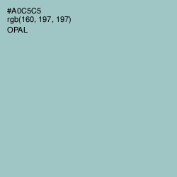 #A0C5C5 - Opal Color Image
