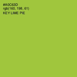 #A0C63D - Key Lime Pie Color Image