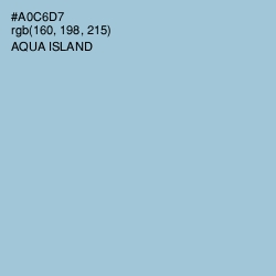 #A0C6D7 - Aqua Island Color Image