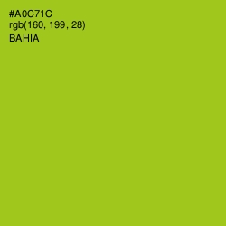 #A0C71C - Bahia Color Image