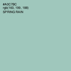 #A0C7BC - Spring Rain Color Image