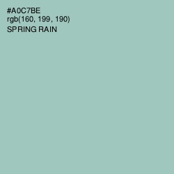 #A0C7BE - Spring Rain Color Image