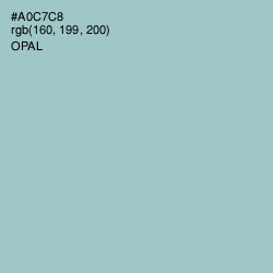 #A0C7C8 - Opal Color Image