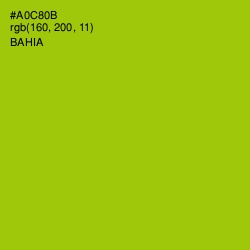 #A0C80B - Bahia Color Image