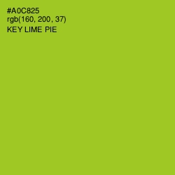 #A0C825 - Key Lime Pie Color Image