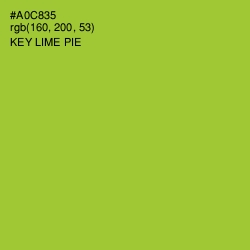 #A0C835 - Key Lime Pie Color Image