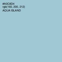 #A0C8D4 - Aqua Island Color Image