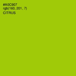 #A0C907 - Citrus Color Image