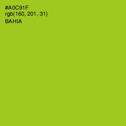#A0C91F - Bahia Color Image