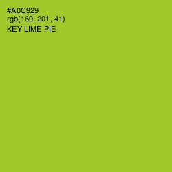 #A0C929 - Key Lime Pie Color Image