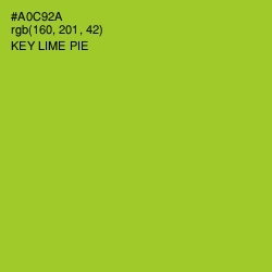 #A0C92A - Key Lime Pie Color Image