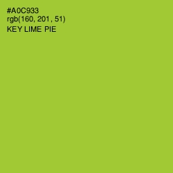#A0C933 - Key Lime Pie Color Image