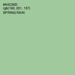 #A0C99D - Spring Rain Color Image