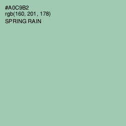 #A0C9B2 - Spring Rain Color Image