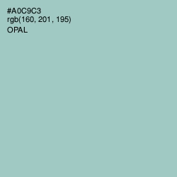 #A0C9C3 - Opal Color Image