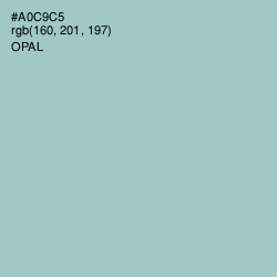 #A0C9C5 - Opal Color Image