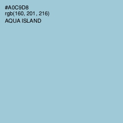 #A0C9D8 - Aqua Island Color Image