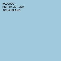#A0C9DC - Aqua Island Color Image