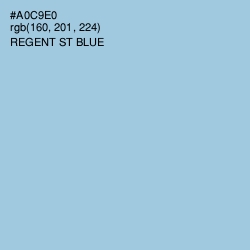 #A0C9E0 - Regent St Blue Color Image