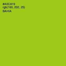 #A0CA19 - Bahia Color Image