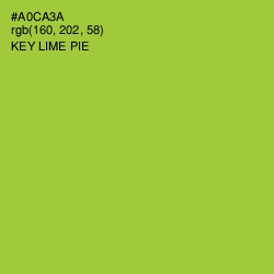 #A0CA3A - Key Lime Pie Color Image