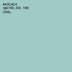 #A0CAC4 - Opal Color Image