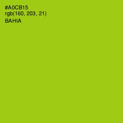 #A0CB15 - Bahia Color Image