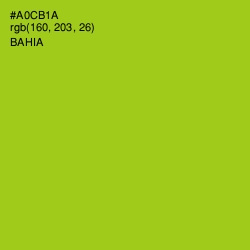 #A0CB1A - Bahia Color Image