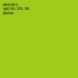 #A0CB1C - Bahia Color Image