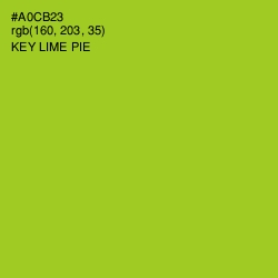 #A0CB23 - Key Lime Pie Color Image