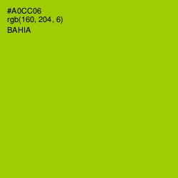 #A0CC06 - Bahia Color Image