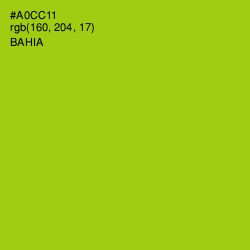 #A0CC11 - Bahia Color Image