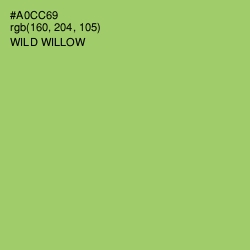 #A0CC69 - Wild Willow Color Image