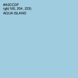 #A0CCDF - Aqua Island Color Image