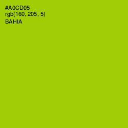 #A0CD05 - Bahia Color Image