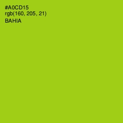 #A0CD15 - Bahia Color Image