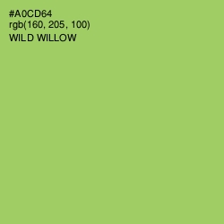 #A0CD64 - Wild Willow Color Image