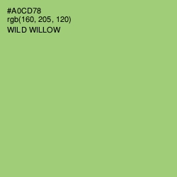 #A0CD78 - Wild Willow Color Image