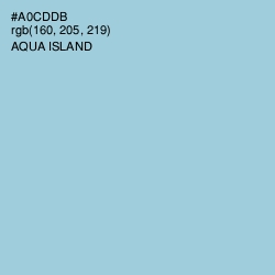 #A0CDDB - Aqua Island Color Image