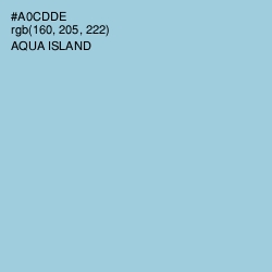 #A0CDDE - Aqua Island Color Image