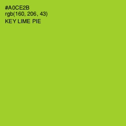 #A0CE2B - Key Lime Pie Color Image
