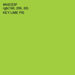 #A0CE3F - Key Lime Pie Color Image