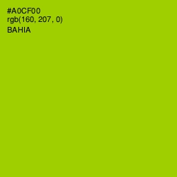 #A0CF00 - Bahia Color Image