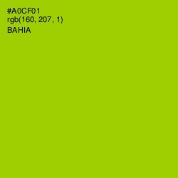#A0CF01 - Bahia Color Image
