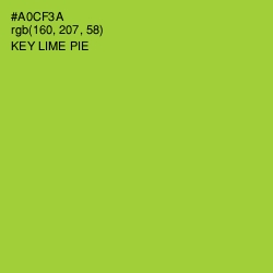 #A0CF3A - Key Lime Pie Color Image