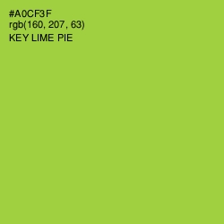 #A0CF3F - Key Lime Pie Color Image