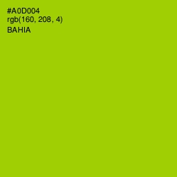 #A0D004 - Bahia Color Image